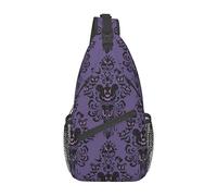 Haunted Mansion Horror Sac banane pour homme et femme Ceinture réglable Sac banane décontracté pour voyage, sport, course à pied, randonnée, Noir , Taille unique