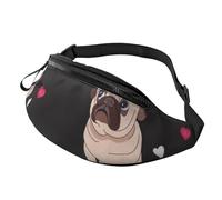 Haunted The Mansion Sac banane imprimé avec prise casque et ceinture réglable pour voyage, course à pied, jogging, entraînement, randonnée, Carlin mignon., One Size, Imprimé