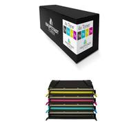 HAUPTSTADT TONER DarkSerie Lot de 4 toners compatibles avec Lexmark CS736dn Remplace 0C736H1 Noir/cyan/magenta/jaune