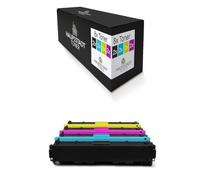 HAUPTSTADT TONER DarkSerie Lot de 8 toners compatibles avec HP Laserjet Pro CM1411 CM1412 CM1413 CM1415 CM1416 CM1417 CM1418 Remplace CE320A-23A 128A