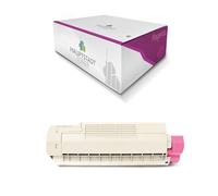 HAUPTSTADT TONER Toner Compatible pour Oki C610 remplace 44315306 Magenta Rouge