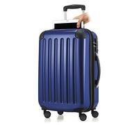 HAUPTSTADTKOFFER - Alex- Bagage à main cabine, Trolley rigide extensible avec Compartiment pour ordinateur portablel, TSA, 55 cm, 42 L, Bleu foncé