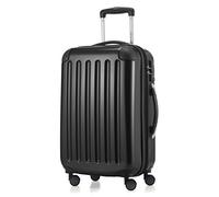 HAUPTSTADTKOFFER - Alex - Bagage à main cabine, Trolley rigide extensible , TSA, 55 cm, 42 litres, Noir