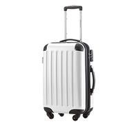 HAUPTSTADTKOFFER - Alex - Bagage à Main Cabine Valise Trolley 4 Roues, 55 cm, 42 litres, Blanc