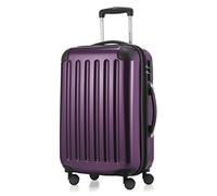 HAUPTSTADTKOFFER® - Alex - Bagage à Main Cabine Valise Trolley 4 Roues, 55 cm,42 litres, Violet