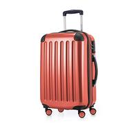 HAUPTSTADTKOFFER - Alex - Bagage à Main Cabine Valise Trolley 4 Roues, TSA, 55 cm, 42 litres, Coral