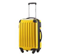 HAUPTSTADTKOFFER - Alex - Bagage à Main Cabine Valise Trolley 4 Roues, TSA, 55 cm, 42 litres, Jaune