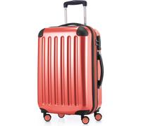 HAUPTSTADTKOFFER Alex - Bagage à main valise rigide avion extensible trolley cabine Carry-On Hand Luggage Hardcase, 4 roulettes, 55 cm, 42 L,Corail