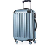 HAUPTSTADTKOFFER Alex - Bagage à main valise rigide avion extensible trolley cabine Carry-On Hand Luggage Hardcase, 4 roulettes, 55 cm, 42 L,Pool bleu