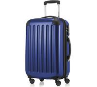HAUPTSTADTKOFFER Alex - Bagage à main valise rigide avion extensible trolley cabine Carry-On Hand Luggage Hardcase, 4 roues, 55 cm, 42 L,Bleu foncé