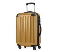 HAUPTSTADTKOFFER Alex - Bagage à main valise rigide avion extensible trolley cabine Carry-On Hand Luggage Hardcase, 4 roulettes, 55 cm, 42 L,Herbstgold