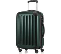 HAUPTSTADTKOFFER Alex - Bagage à main valise rigide avion extensible trolley cabine Carry-On Hand Luggage Hardcase, 4 roulettes, 55 cm, 42 L,Waldgrün