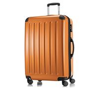 HAUPTSTADTKOFFER - Alex - Bagage Rigide extensible, Valise Grande Taille, Trolley avec 4 Roues multidirectionnelles, TSA, 75 cm, 119 litres, Orange