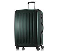 HAUPTSTADTKOFFER - Alex - Bagage Rigide extensible, Valise Grande Taille, Trolley avec 4 Roues multidirectionnelles, TSA, 75 cm, 119 litres, Verte Forêt