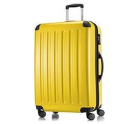 HAUPTSTADTKOFFER - Alex - Bagage Rigide extensible, Valise Grande Taille, Trolley avec 4 Roues multidirectionnelles, TSA, 75 cm, 119 litres, Jaune