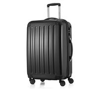 HAUPTSTADTKOFFER - Alex - Bagage Rigide Valise Moyenne, Trolley avec 4 Roues multidirectionnelles, TSA 65 cm, 74 litres, Noir
