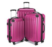 HAUPTSTADTKOFFER - Alex - Ensemble de 3 Valises Rigides Magenta Brillant, TSA, (S, M & L), 235 litres
