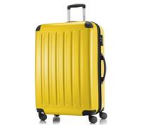 HAUPTSTADTKOFFER Alex - Grande valise rigide, serrure TSA, 4 roulettes, 75 cm, 119 litres, Jaune