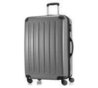 HAUPTSTADTKOFFER - Alex - Großer Hartschalen-Koffer Koffer Trolley Rollkoffer Reisekoffer, 75 cm, 119 Liter,Silber