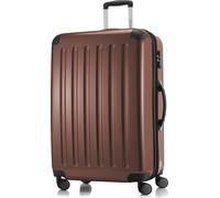 HAUPTSTADTKOFFER - Alex - Großer Hartschalen-Koffer mit Rollen Trolley XL Rollkoffer Dehnfalte Reisekoffer 120L, TSA-Schloss,Braun