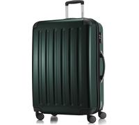 HAUPTSTADTKOFFER - Alex - Großer Hartschalen-Koffer mit Rollen Trolley XL Rollkoffer Dehnfalte Reisekoffer 120L, TSA-Schloss,Waldgrün