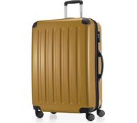 HAUPTSTADTKOFFER - Alex - Großer Hartschalen-Koffer mit Rollen Trolley XL Rollkoffer Dehnfalte Reisekoffer 120L, TSA-Schloss,Herbstgold