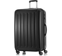 HAUPTSTADTKOFFER - Alex - Großer Hartschalen-Koffer mit Rollen Trolley XL Rollkoffer Dehnfalte Reisekoffer 120L, TSA-Schloss,Schwarz