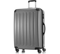 HAUPTSTADTKOFFER - Alex - Großer Hartschalen-Koffer mit Rollen Trolley XL Rollkoffer Dehnfalte Reisekoffer 120L, TSA-Schloss,Silber