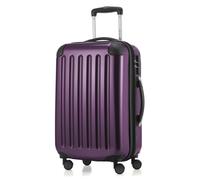 HAUPTSTADTKOFFER - Alex - Handgepäck Koffer für jede Airline, 4 Rollen, 15% mehr Volumen , 55 cm, max. 42 Liter,Aubergine