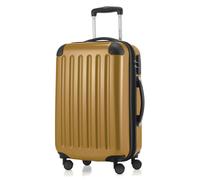 HAUPTSTADTKOFFER - Alex - Handgepäck Koffer für jede Airline, 4 Rollen, 15% mehr Volumen , 55 cm, max. 42 Liter,Herbstgold