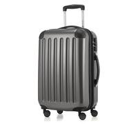 HAUPTSTADTKOFFER - Alex - Handgepäck Koffer für jede Airline, 4 Rollen, 15% mehr Volumen , 55 cm, max. 42 Liter,Titan