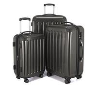 HAUPTSTADTKOFFER - Alex - Set de 3 pièces (55 cm, 65 cm, 75 cm), Valises rigides extensibles, Trolleys, TSA, 4 rudeas, Graphite