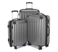 HAUPTSTADTKOFFER - Alex - Set de 3 pièces (55 cm, 65 cm, 75 cm), Valises rigide, Trolleys, TSA, 4 rudeas, Argent
