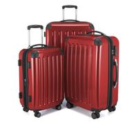 HAUPTSTADTKOFFER Alex - Set de 3 valises à roulettes, TSA, (tailles S, M et L), Rouge