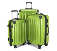 HAUPTSTADTKOFFER Alex - Set de 3 valises à roulettes, TSA, (tailles S, M et L), Vert pomme