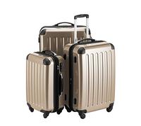 HAUPTSTADTKOFFER - Alex - Set de 3 Valises rigides Bagage Trolley 4 Roues, (S, M & L), Champagner