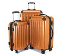 HAUPTSTADTKOFFER - Alex - Set de 3 Valises rigides Bagage Trolley 4 Roues, TSA, (S, M & L), Orange