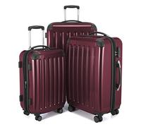 Hauptstadtkoffer ALEX Set de 3 Valises - Valise Cabine 55 cm, Valise Moyenne 65 cm et Grande Valise 75 cm, Coque Rigide ABS/PC, Serrure TSA, Bourgogne