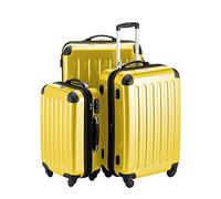 Hauptstadtkoffer Alex Set de 3 Valises - Valise Cabine 55 cm, Valise Moyenne 65 cm et Grande Valise 75 cm, Coque Rigide ABS+PC, Serrure à Combinaison, Jaune