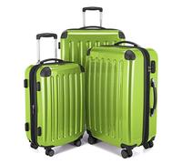 Hauptstadtkoffer Alex Set de 3 Valises - Valise Cabine 55 cm, Valise Moyenne 65 cm et Grande Valise 75 cm, Coque Rigide ABS+PC, Serrure à Combinaison, Pomme Verte