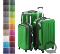 HAUPTSTADTKOFFER - Alex - Set de 3 pièces (55 cm, 65 cm, 75 cm), Valises rigide, Trolleys, 4 rudeas, Marron