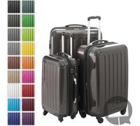HAUPTSTADTKOFFER - Alex - Ensemble de 3 Valises Rigides Graphite Brillant, TSA, (S, M & L), 235 litres