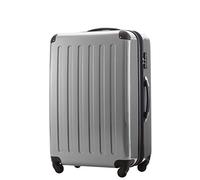 Hauptstadtkoffer Alex TSA Grande Valise (75 cm) 110-119 L, Argent | Coque Rigide ABS/PC · Serrure TSA · Extensible · 4 Roues · Pièces Remplaçables · Bagage en Soute · Vacances · 2-3 Wo