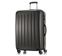 Alex - Grande valise rigide pour bagages enregistrés avec extension Trolley Valise à roulettes Check-In Valise de voyage XL 75 cm, 119 L, 4 roulettes, brillant,Graphite