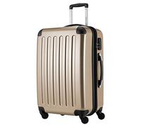 HAUPTSTADTKOFFER - Alex - Valise Moyenne Rigide Bagage Trolley 4 Roues, 65 cm, 74 litres, Champagner