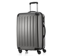 HAUPTSTADTKOFFER® - Alex - Valise Moyenne Rigide Bagage Trolley 4 Roues, 65 cm, 74 litres, Titan