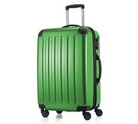 HAUPTSTADTKOFFER® - Alex - Valise Moyenne Rigide Bagage Trolley 4 Roues, 65 cm, 74 litres, Vert