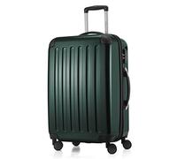HAUPTSTADTKOFFER - Alex - Valise Moyenne Rigide Bagage Trolley 4 Roues, 65 cm, 74 litres, Vert Foncé
