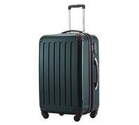 HAUPTSTADTKOFFER - Alex - Valise Moyenne Rigide Bagage Trolley 4 Roues, TSA, 65 cm, 74 litres, Vert Foncé