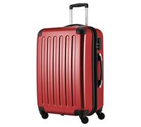 Hauptstadtkoffer Alex Valise Rigide Extensible 65 cm (74 L) avec Serrure à Combinaison, Trolley de Voyage Robuste à 4 Doubles Roues, Rouge